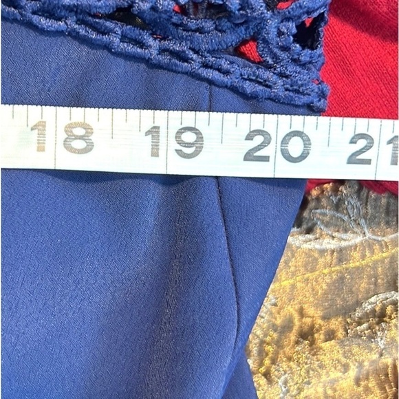 💙Lulu’s, Any Sway, Shape, or Form, Navy-Blue Lace Halter Dress, Size Small - Picture 12 of 14